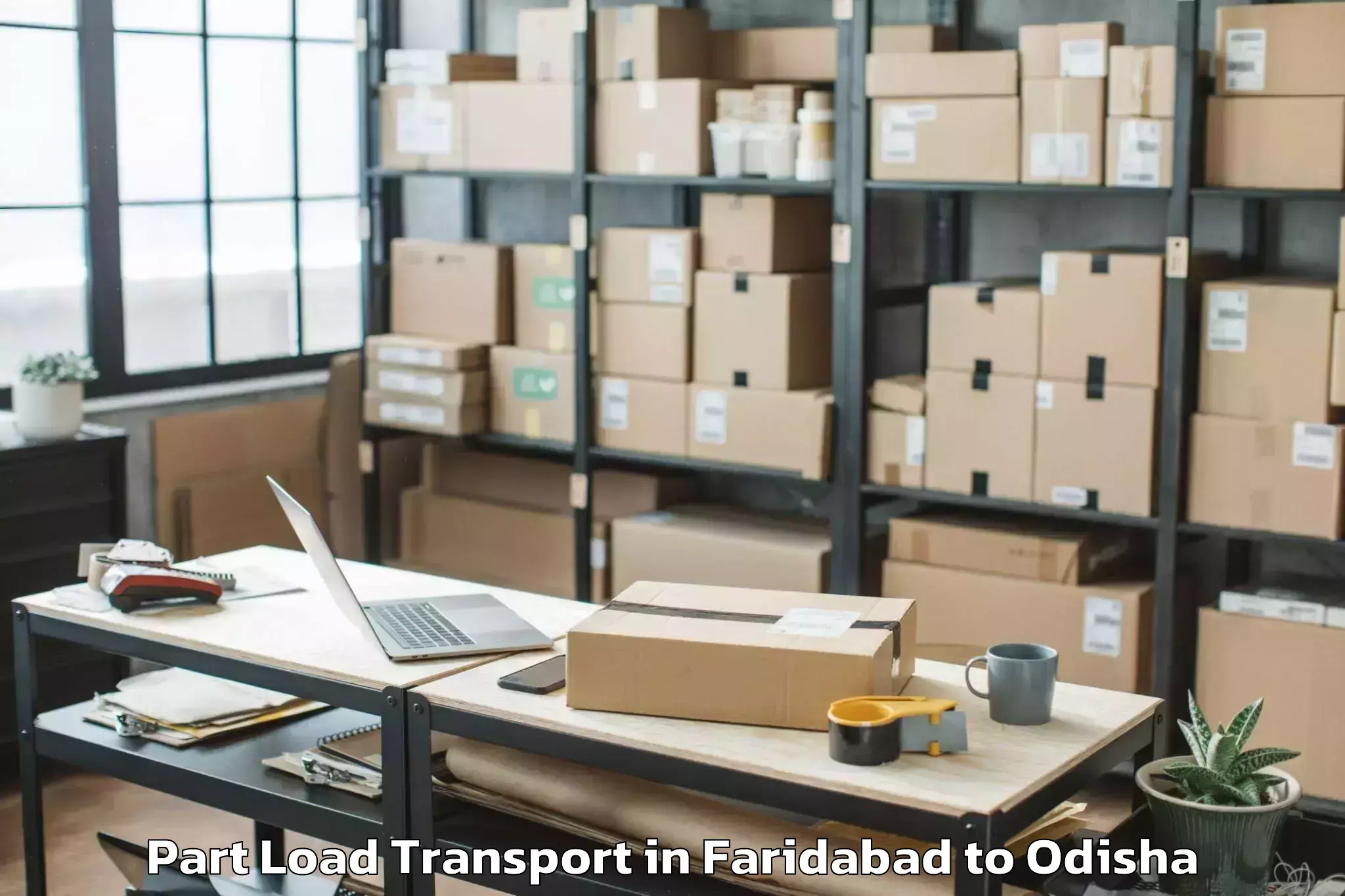 Easy Faridabad to Olatapur Part Load Transport Booking